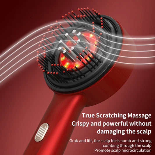 Silicone Scalp Massager & Shampoo Brush – Hair Growth Stimulator & Deep Cleansing Scrubber.